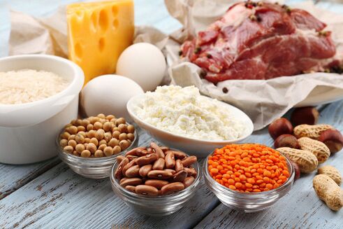 Protein sources in a protein diet